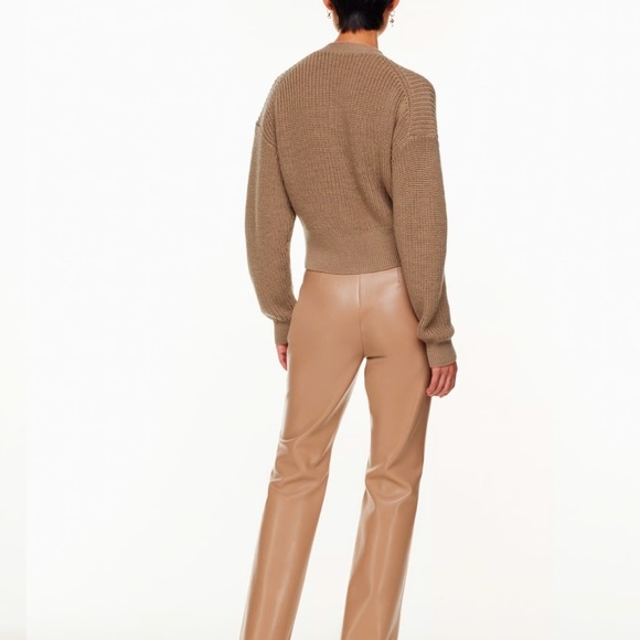 Aritzia Babaton Canbera Light Brown Merino Wool Cardigan Size XS - Picture 3 of 10